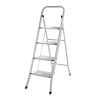 DEMA Skladacie schodíky 4-stupňové, biele 17215D