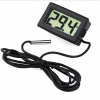 Elektronický LCD digitálny teplomer s sondou TPM-10, čierny, 100 cm