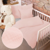 Biante Detské mušelínové posteľné obliečky do postieľky Nature MSN-077 Bledo ružové Do postieľky 90x130 a 40x60 cm