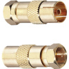 Oehlbach 4402 Oehlbach adaptér F zástrčka na koaxiálnu zásuvku, 2 ks. Oehlbach; 4402