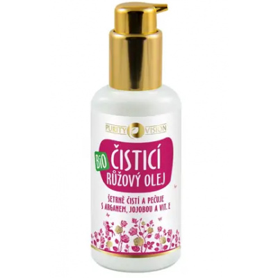 Purity Vision Ružový čistiaci olej s arganom jojobou a vitamínom E BIO 100 ml