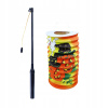 Rappa Halloweenska tekvicová lampa 15 cm so svietiacou paličkou 39 cm