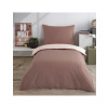 Jednofarebné obliečky bavlnené Charming hnedo-krémové EMI, Štandardný set jednolôžko obsahuje 1x 140x200 + 1x 70x90