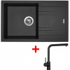 Sinks LINEA 780 Metalblack + Elka čierna matná