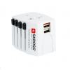 SKROSS cestovní adaptér MUV USB, 2x USB-A, univerzální pro 150 zemí
