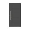 Hliníkovo-oceľové vchodové dvere pasívne Zeus 100 x 210 cm L antracit