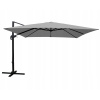 Garden Line Zahradní slunečník s ochranným obalem MINI ROMA 250 x 250 cm šedý