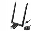 ADAPTÉR SIEŤOVÁ KARTA WiFi Wi-Fi NA USB S ANTÉNAM 1200Mbps 5GHz