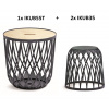 NABBI IKUBS3 (3 ks) 35/55 l antracit