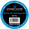 30GAx2 + 38GA - Vandy Vape Superfine MTL Fused Clapton drôt SS316 3m