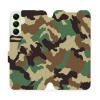 Flipové pouzdro Mobiwear - Samsung Galaxy A05s - V111P Maskáče (Knížkové flip pouzdro, obal, kryt na mobil Samsung Galaxy A05s - V111P Maskáče, materiál Umělá kůže + TPU - ochrana 360°, stojánek, sili