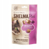 Pochúťky pre mačku Shelma Beauty Koža a srsť príchuť kuracieho lososa 60 g
