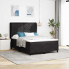 zahrada-XL Posteľ s pružinovým rámom s matracmi Čierna 140 x 200 cm Zamat 3340984