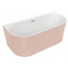 Polimat Sola I voľne stojaca akrylátová vaňa, ružová Dĺžka vane: 150 cm, 00500