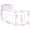 vidaXL Posteľný rám boxsping s matracom sivohnedý 80x200 cm látka - Šedohnedá - 218282-212069