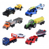 Autíčko s prívesom City Trailer Majorette s pohyblivými časťami 13 cm dĺžka 6 rôznych druhov