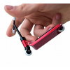 Fingerscooter TAILWHIP Metalový, Kolobežka na prst, Široký Pro Deck, červený