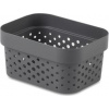 Curver Košík Infinity Dots 1,4L 12,5x16,7x8,3 cm tmavý sivý