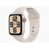 Apple Watch SE 2023 40mm (Hviezdne Biely Hliník s Bielym Športovým Remienkom), Veľkosť Remienka: M/L