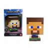Nočná lampa do detskej izby - VEĽKÁ LAMPA MINECRAFT STEVE s tienidlom / 26cm (Veľká minecraft Steve Lamp s lampou / 26 cm)