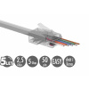 Univerzálny EASY konektor RJ45 CAT6 UTP 8p8c na drôt aj licnu SXRJ45-6-UTP-EASY 100ks (11239002)