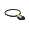 Choker náhrdelník s veľkým príveskom - čierno-zlatým kruhom 18865
