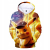Mikina - Detská mikina veľkosti 150 dlhých viacnásobných rukávov (Detská mikina s Pokemon Pikachu novým 100-160 cm)