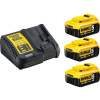 DeWalt DCB115P3 nabíječka + 3 x 5,0 Ah XR 18 V