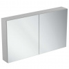 Ideal Standard Mirror&Light Zrkadlová skrinka s LED osvetlením a zásuvkou, 120x70 cm, hliník T3499AL