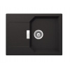 SCHOCK Manhattan - Granitový drez, 69x51 cm, s ovládaním odtoku, Ónyx MAND100SAGON