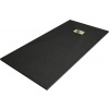 Mexen Hugo obdĺžniková sprchová vanička SMC 180 x 80 cm, čierna, zlatý kryt - 42708018-G