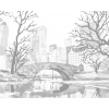 ZUTY Bodkovanie - MOST V NEW YORKU Rámovanie: vypnuté plátno na rám, Rozmer: 40x50 cm