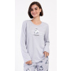 Vienetta Dámske pyžamo dlhé Polar bear: šedá L