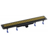 Polysan Sprchový žlab KLAVER 91 cm plast zlatá mat 73741GB