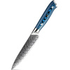 IZMAEL Damaškový kuchynský nôž Tukami Utility/Modrá 12.5 cm