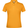 James & Nicholson Polokošile JN 791, krátký rukáv, dámská COT02079103102-gold yellow M Žlutá zlatavě