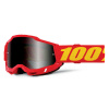 100% ACCURI 2 100%- USA okuliare motokrosové SAND červené smoke plexi