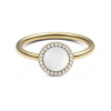 Daniel Wellington Pozlátený prsteň s perleťou a kryštálmi Audrey DW0040129