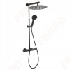 Sprchový panel - FERRO TREVI ČIERNY RAIN NP75-TRV7U-BL