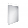 Nimco Zrkadlá - Zrkadlo s LED s osvetlením, 50x70 cm, hliník ZP 23001