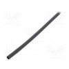 Teplem smrštitelná trubička s lepidlem 3 1 6mm L 1,2m černá