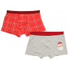 Textilomanie Pánske boxerky 2 ks RETRO CHRISTMAS červené/sivé - rôzne veľkosti Veľkosť: XL