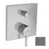 Hansgrohe Finoris - Batéria pod omietku, na 2 spotrebiče, kefovaný čierny chróm 76415340