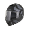 Prilba MultiFlip Korp CASSIDA (čierna matná/tmavo šedá/šedá) S