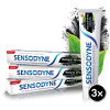 SENSODYNE Natural White s aktívnym uhlím 3× 75 ml