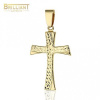 Zlatý prívesok Au585/000 14k Krížik s gravírom - Rozmer: 3.6