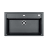 Alveus ATROX 40 kuchynský granitový drez so sifónom 79x50 - G-91- Black 1140447