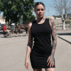 Yakuza dámske šaty Grounded Bodycon Kleid GKB 24105 black Farba: čierna, Veľkosti dámske: S