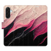 Flip pouzdro iSaprio - Samsung Galaxy A17 / A17 5G - BlackPink Marble s kapsičkami na karty (Flipové knížkové pouzdro, obal, kryt iSaprio s přihrádkami na karty a motivem)