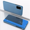 Peňaženkové puzdro na Samsung S20+ Plated Mirror -modrá